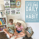 Hadley Designs 11" x 14" Farmhouse Greenery Reading Posters For Classroom Library Decor, 6/Set (HDDX004A2EQ5P)