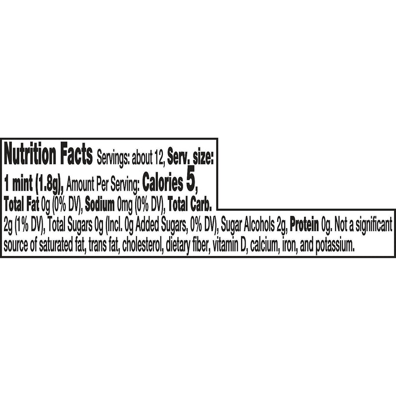 Breath Savers Spearmint Sugar Free Breath Mints Rolls, 0.75 oz., 24/Box (HEC71433)