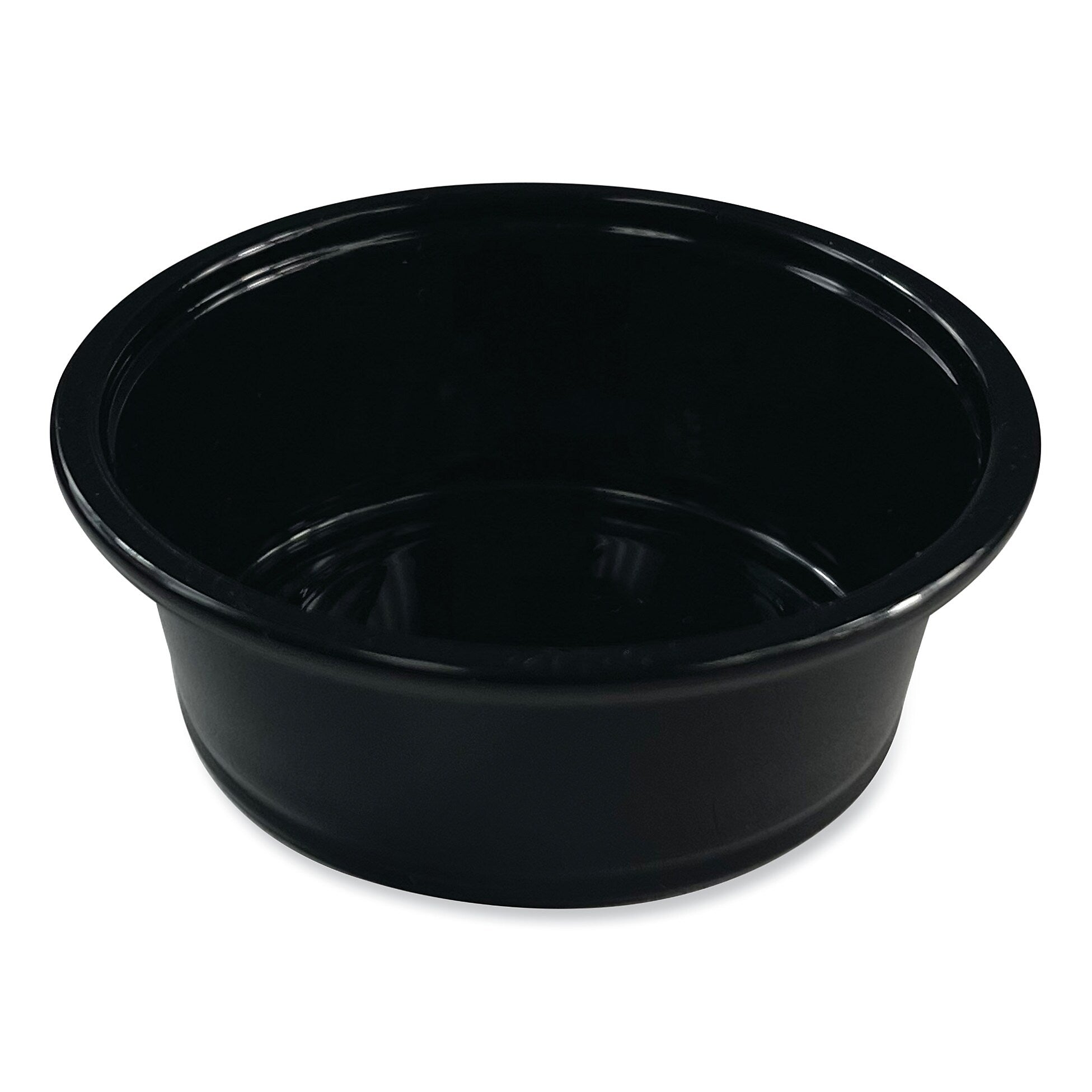 Boardwalk Souffle/Portion Cups, 1.5 oz, Polypropylene, Black, 2,500/Carton
