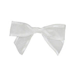 JAM Paper Satin Sheer Bows, White Sheer, 100/Pack (52640349155)