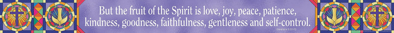 Barker Creek Double-Sided Border with Scripture, 35" x 3", Fruit of the Spirit, 12/Pack (LL966)