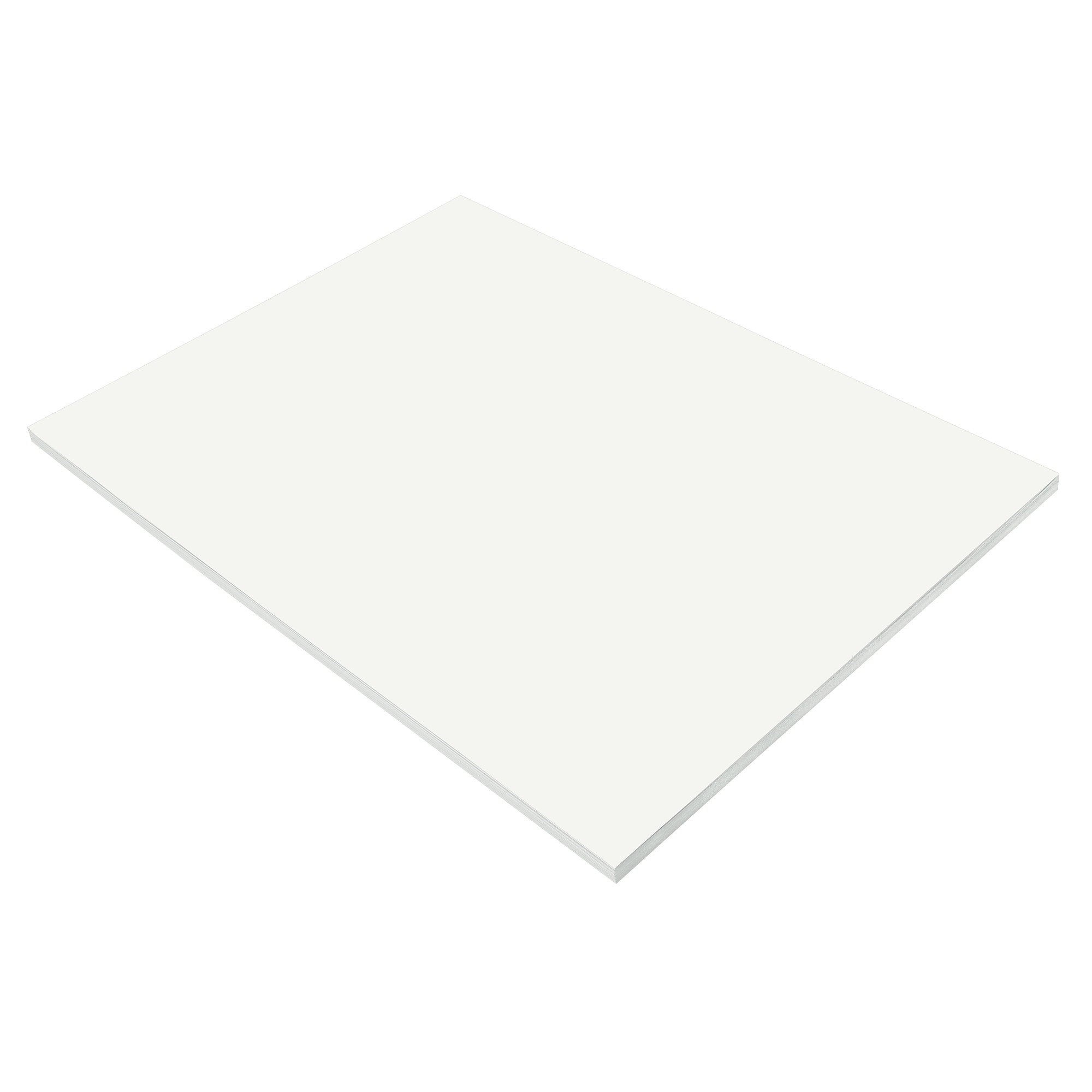 Prang Construction Paper, 18" x 24", White, 50 Sheets/Pack (P9217)