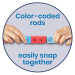 hand2mind Reading Rods Alphabet & Phonemic Awareness in Spanish, Assorted Colors (95392SP)
