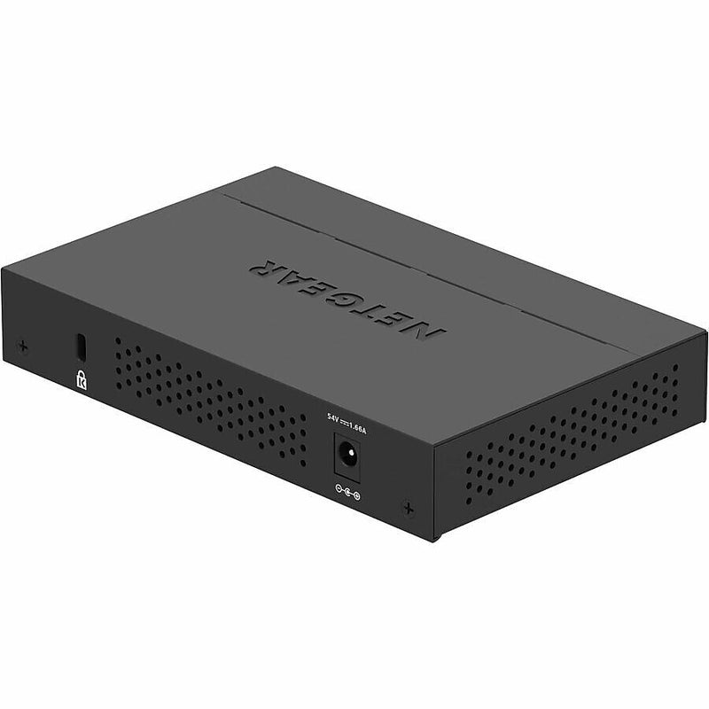 Netgear GS305PP 5-Port Gigabit Ethernet PoE+ Unmanaged Switch, Black (GS305PP-300NAS)