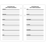 2026 AT-A-GLANCE Financial 6" x 3.5" Personal Organizer Refill Pages, White/Black (S170-50-26)