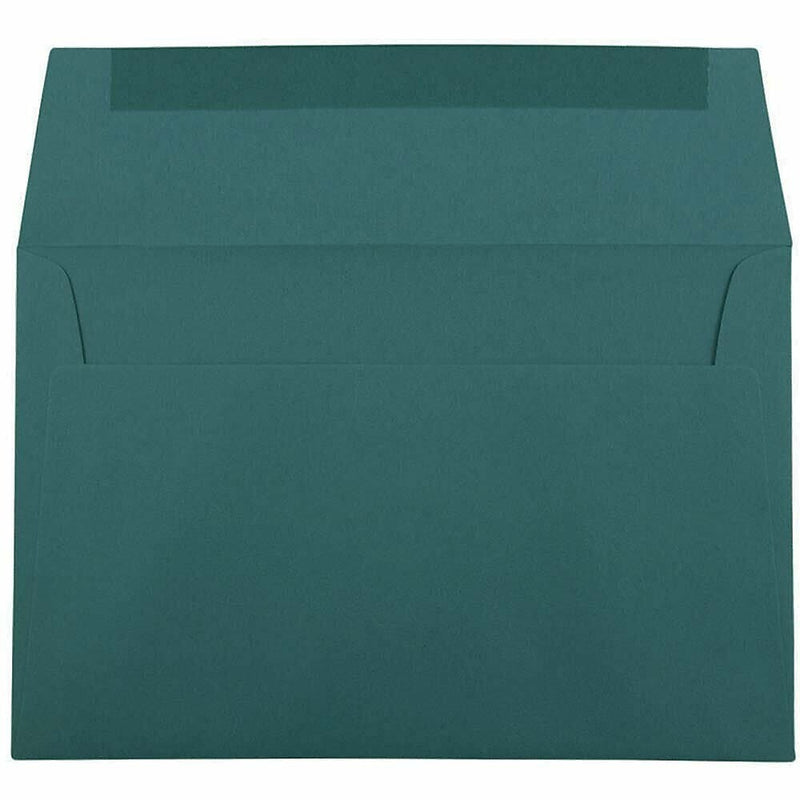 JAM Paper A9 Booklet Envelope 5 3/4" x 8 3/4", Teal Blue, 100/Pack (157463d)