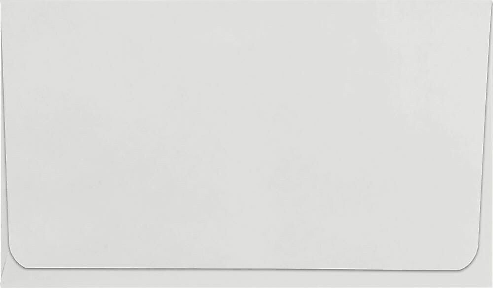 JAM Paper #6 1/4 Booklet Envelope 3 1/2" x 6", Pastel Gray, 50/Pack (R257-50)