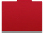Medical Arts Press Pressboard Classification Folder, 1-Divider, 2" Expansion, Letter Size, Deep Red, 10/Box (DV-T42-14-3DRD-PKT)