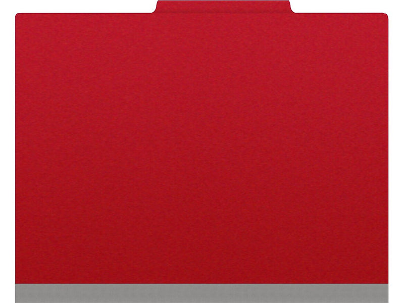 Medical Arts Press Pressboard Classification Folder, 1-Divider, 2" Expansion, Letter Size, Deep Red, 10/Box (DV-T42-14-3DRD-PKT)
