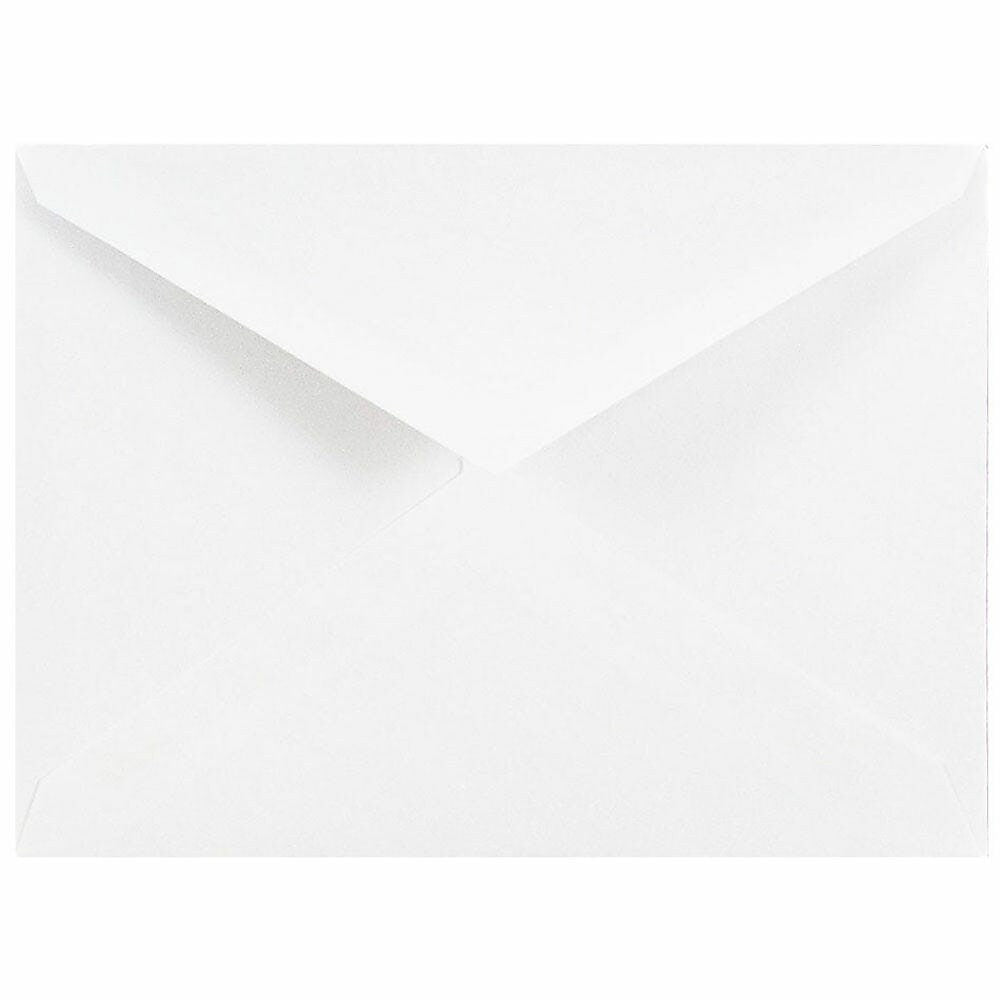 JAM Paper A2 Booklet Envelope 4 3/8" x 5 3/4", White, 100/Pack (4023206d)