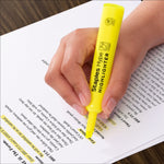 Staples Hype Tank Highlighter, Chisel Tip, Yellow, 36/Pack (ST62941)