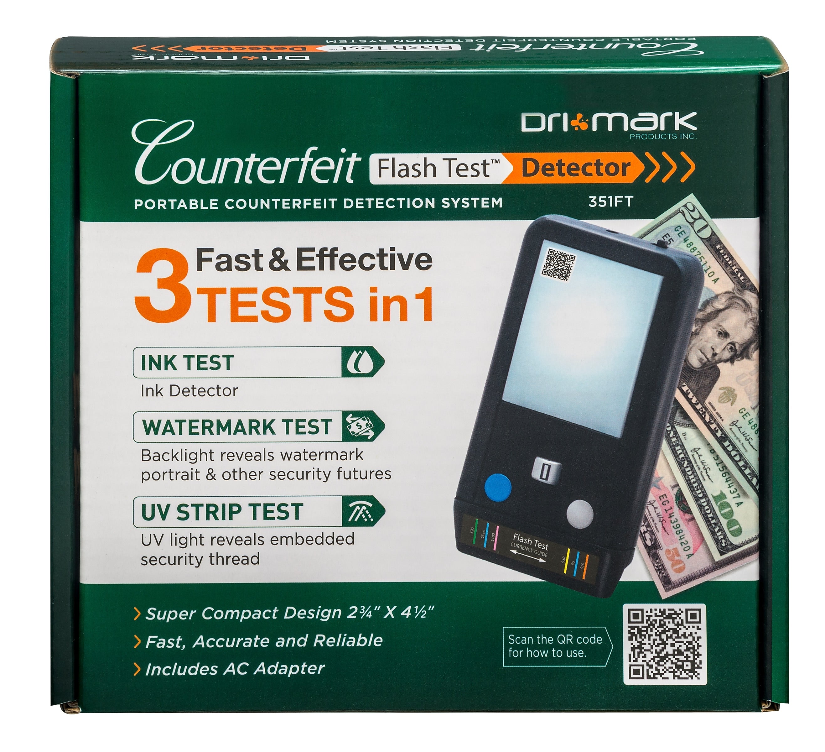 Dri Mark Flash Test Counterfeit Detection Machine (351FT)