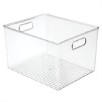 iDESIGN Medium Plastic Storage Bin, Clear (64310)