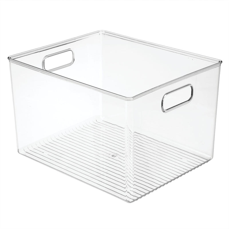iDESIGN Medium Plastic Storage Bin, Clear (64310)