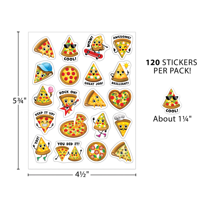 Teacher Created Resources Pizza Smelly Stickers, Multicolored, 120/Pack, 6/Packs/Bundle (TCR9440-6)