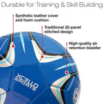 Xcello Sports Size 3 Soccer Balls with Pump, Blue/White, 2/Pack (SB-S3-2-ASST-5)
