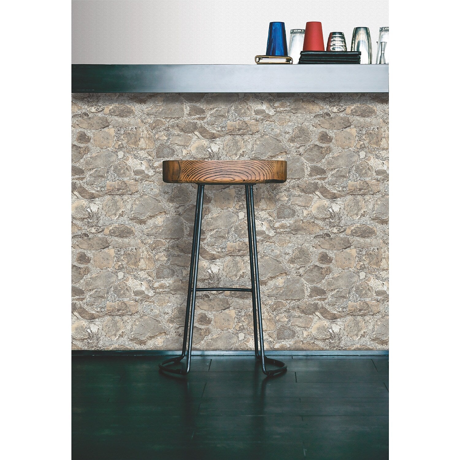 York Wallcoverings Weathered Stone Peel and Stick Wallpaper (RMK9096WP)