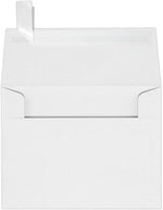 JAM Paper A2 Booklet Envelope 4 3/8" x 5 3/4", White, 50/Pack (FE4570-05-50)