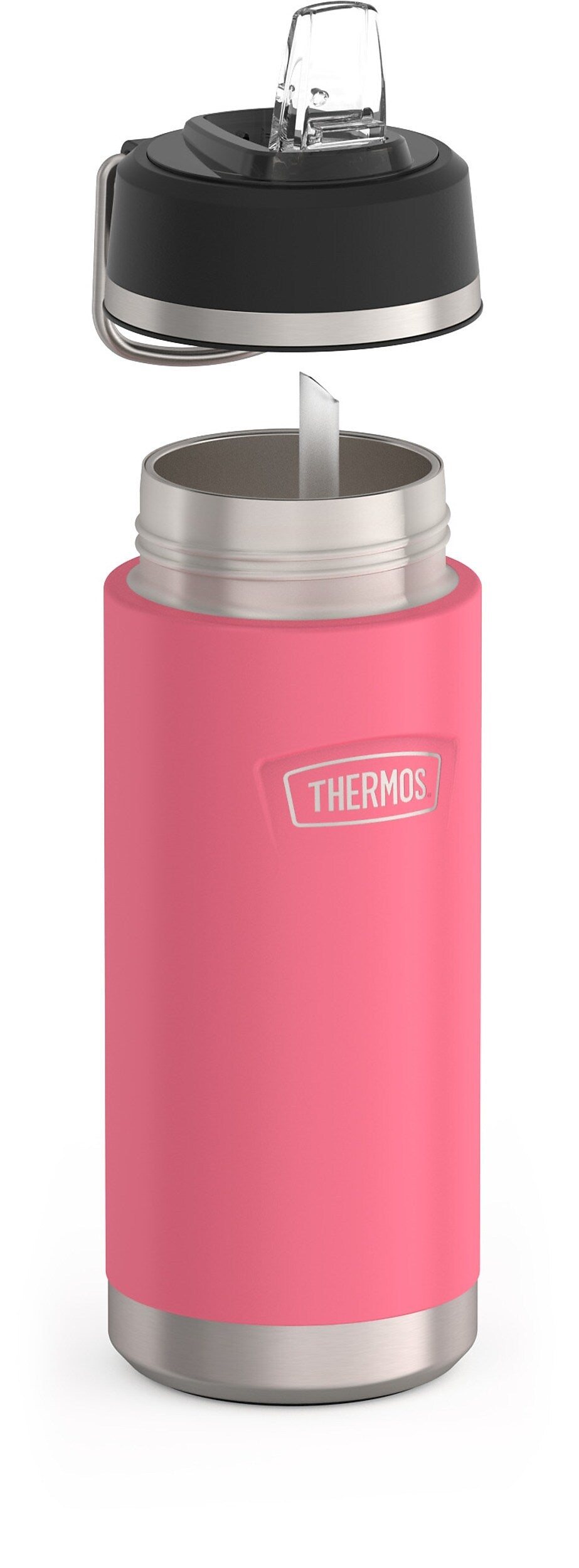 Thermos Icon Stainless Steel Vacuum Insulated Water Bottle, 18 oz., Hot Pink (EAIS2512HP4)