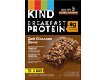 KIND Gluten-Free Dark Chocolate Cocoa Protein Breakfast Bar, 0.88 oz., 6 Bars/Box (41936)