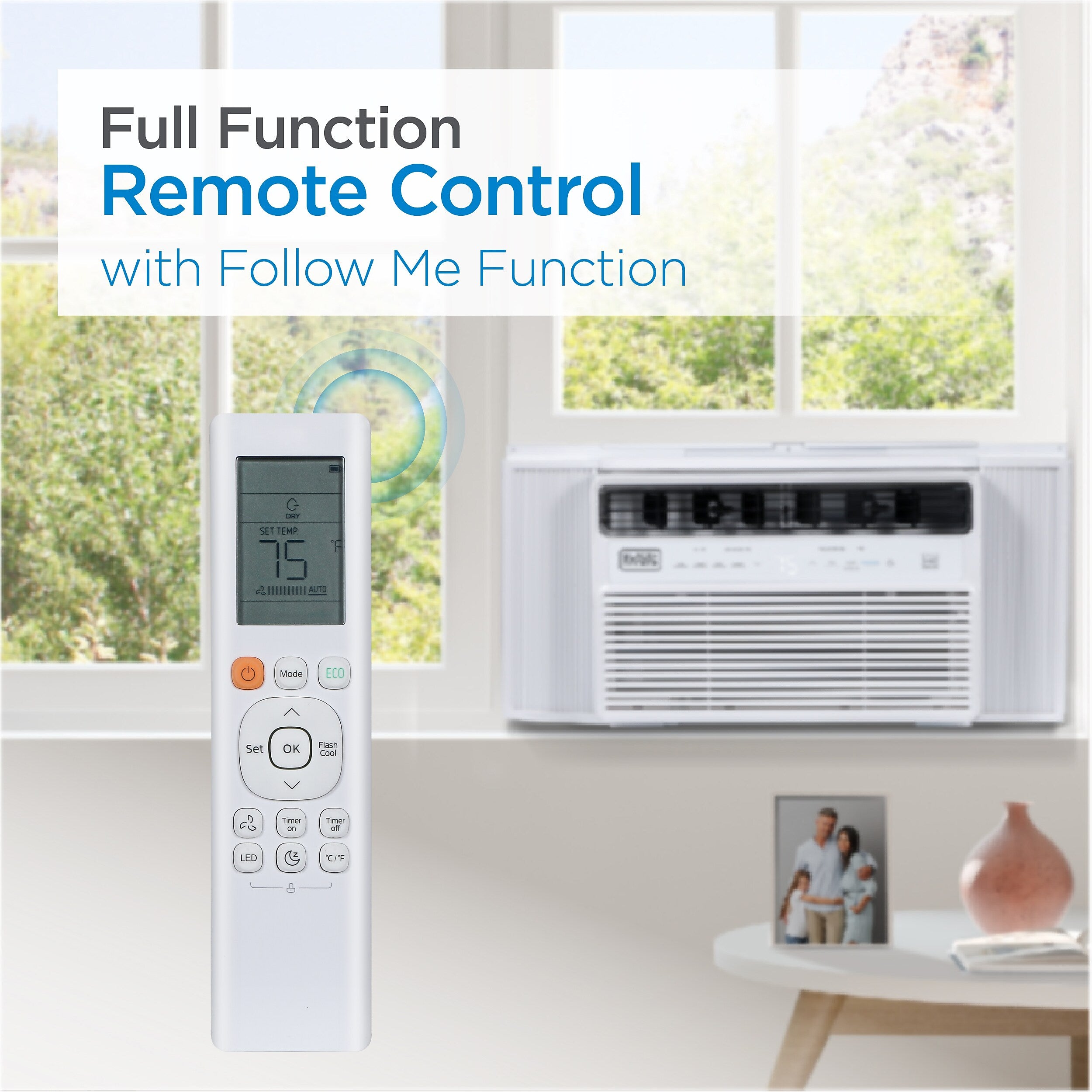 Black & Decker Energy Star 115-Volt 10,000 BTU Window Air Conditioner with Remote, White (BD10NWES)