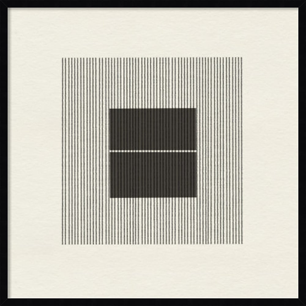 Amanti Art Paper Object No 6 by The MIUUS STUDIO Wood Framed Wall Art Print, 33" x 33" (A42675549478)