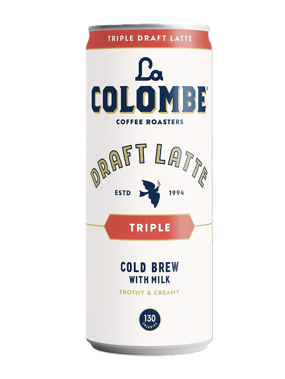 La Colombe Draft Triple Shot Espresso Latte Caffeinated Cold Brew Coffee, Medium Roast, 11 oz., 12/Carton (PPPURC1204)