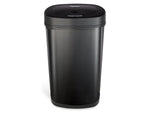 Nine Stars Stainless Steel Sensor Trash Can, 13.2-Gallon, Black (DZT-50-9BK)