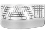 Logitech Wave Keys Wireless Ergonomic Keyboard, Off-White (920-012275)