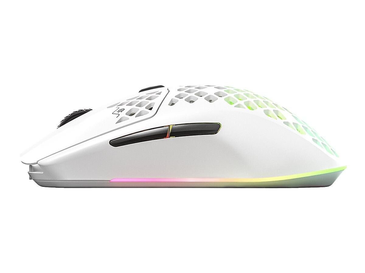SteelSeries AEROX 3 Ergonomic Optical USB Gaming Mouse, Snow (62608)