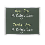 Flipside Green Chalkboard, Aluminum Frame, 36" x 48" (34710)