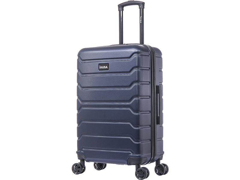 InUSA Trend 24" Hardside Suitcase, 4-Wheeled Spinner, TSA Checkpoint Friendly, Blue (IUTRE00M-BLU)
