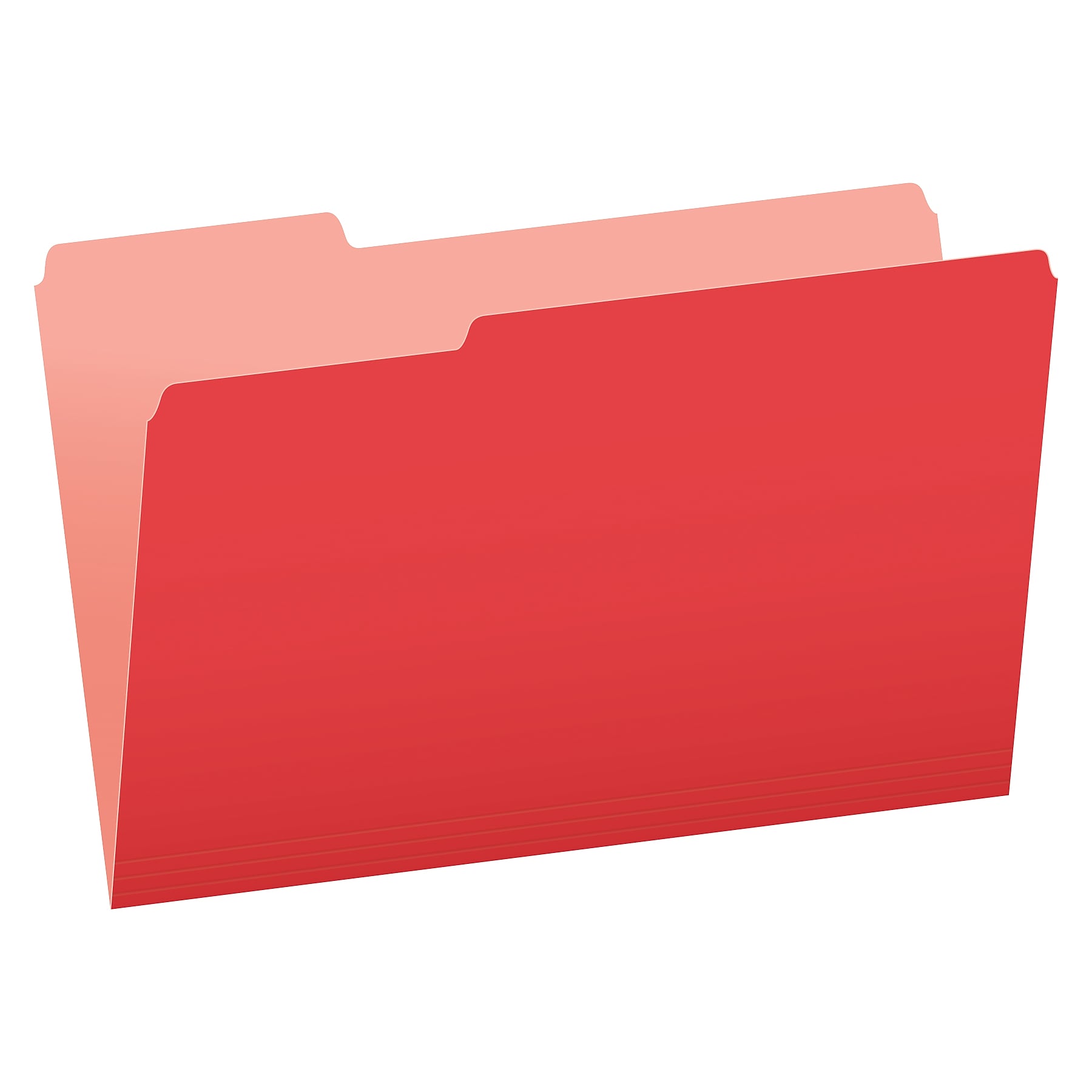 Pendaflex Recycled File Folder, 1/3-Cut Tab, Legal Size, Red, 100/Box (43501/3RED)