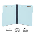 Staples® 60% Recycled Pressboard Classification Folder, 2" Expansion, Letter Size, Blue, 25/Box (ST384868/384868)