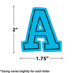 Teacher Created Resources Brights 4Ever 2" Self-Adhesive Letters and Numbers, Multicolored, 326/Pack (TCR9650)