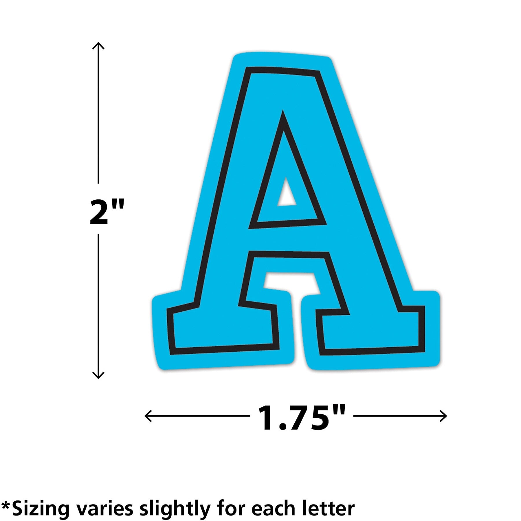Teacher Created Resources Brights 4Ever 2" Self-Adhesive Letters and Numbers, Multicolored, 326/Pack (TCR9650)