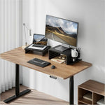 Kantek Pegboard Adjustable Dual Monitor Risers & Accessories, Up to 32", Black (KTKPBS530)