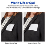 Avery Adhesive Laser/Inkjet Name Badges, 2 1/3" x 3 3/8", White, 160 Labels Per Pack (8395)