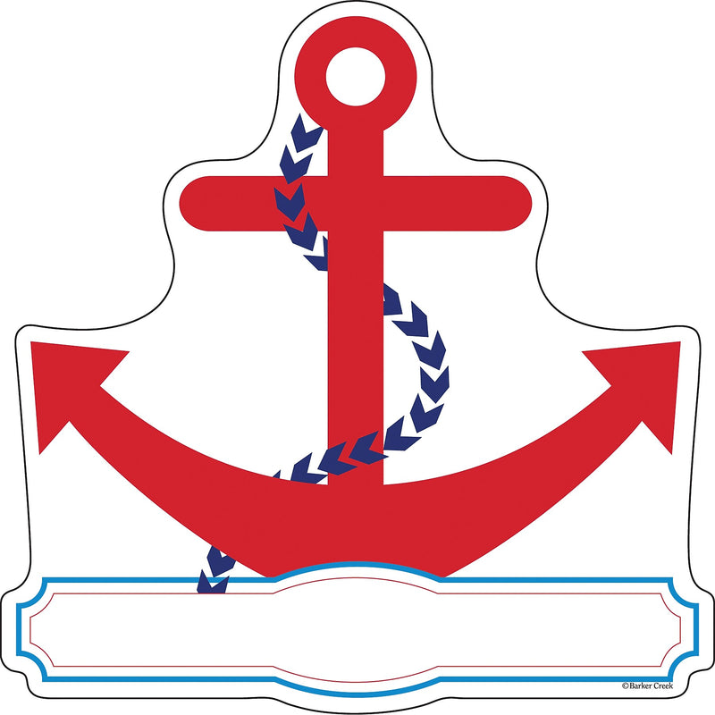 Barker Creek Nautical Chevron Double-Sided Accents, 36/Pack (LL2203)