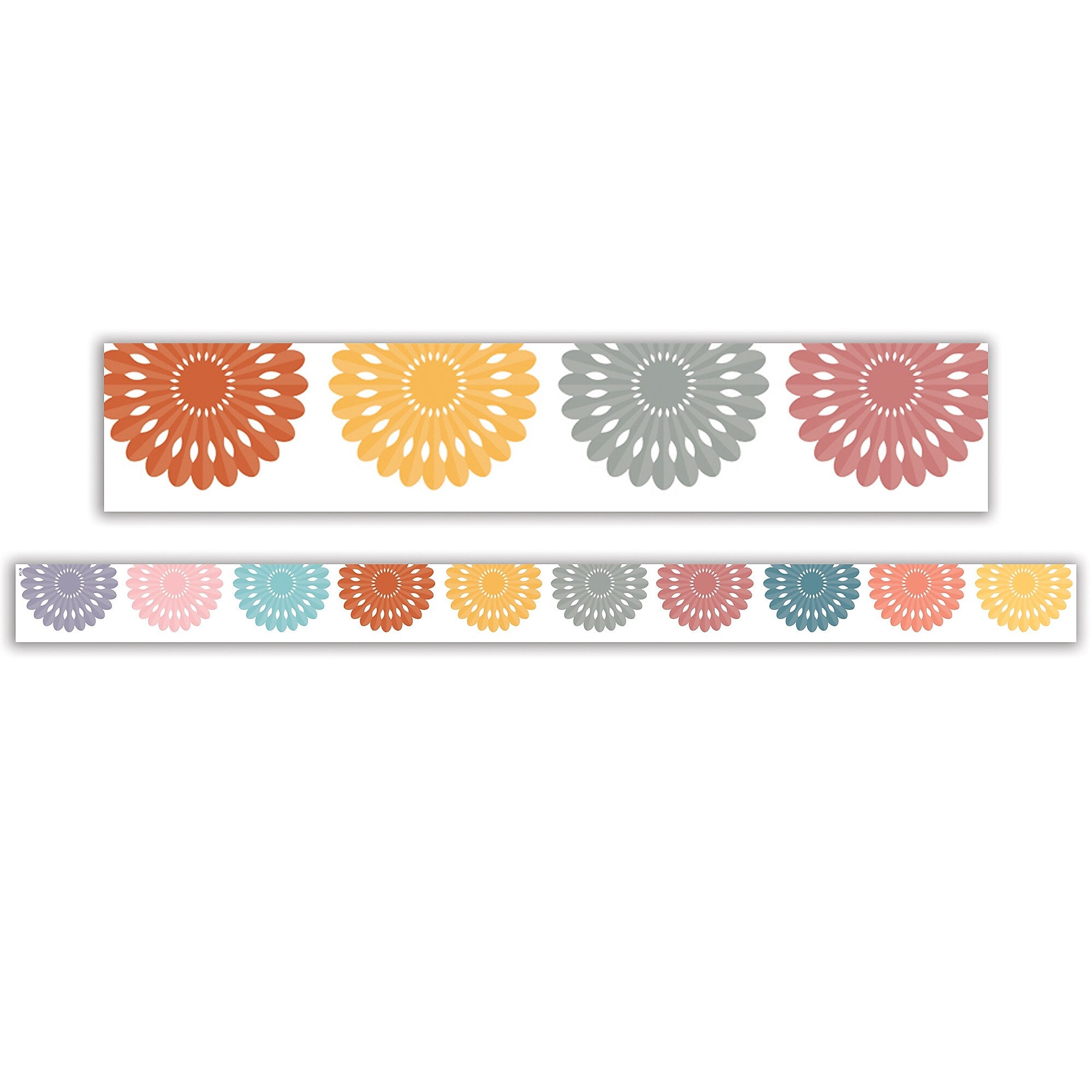 Teacher Created Resources Die-Cut Border Trim, 2.75" x 2.92', Happy Cactus Crew Fiesta, 12/Pack, 6 Packs/Bundle (TCR6957-6)