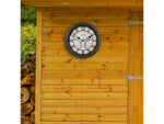 La Crosse Technology Indoor/Outdoor Silent Analog Quartz Wall Clock with Thermometer and Hygrometer, 19.7"Dia. (404-4450)