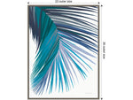 Amanti Art Retro Palm Leaf II Cool, Canvas, 23" x 30" (A42675516436)
