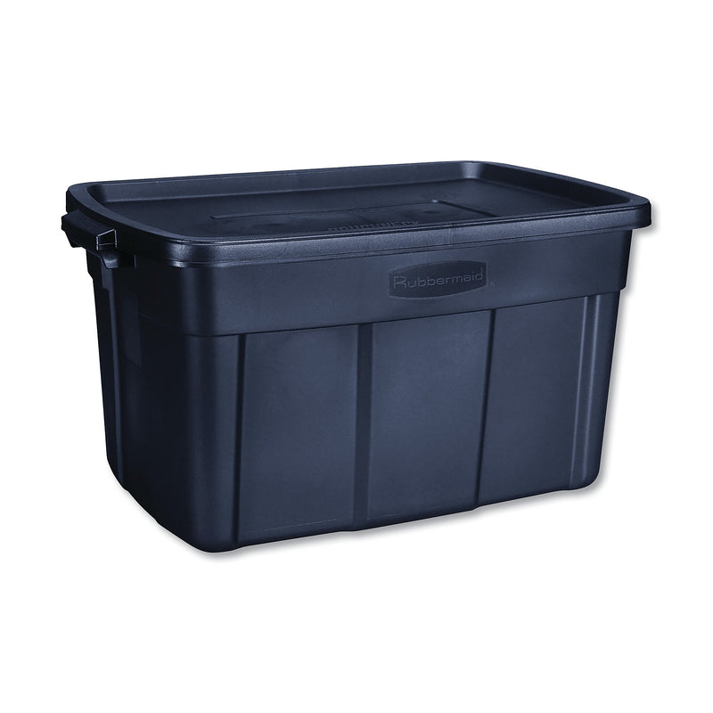 Rubbermaid Roughneck 124 Quart Storage Container, Plastic, Dark Indigo Metallic (UNXRMRT310000)