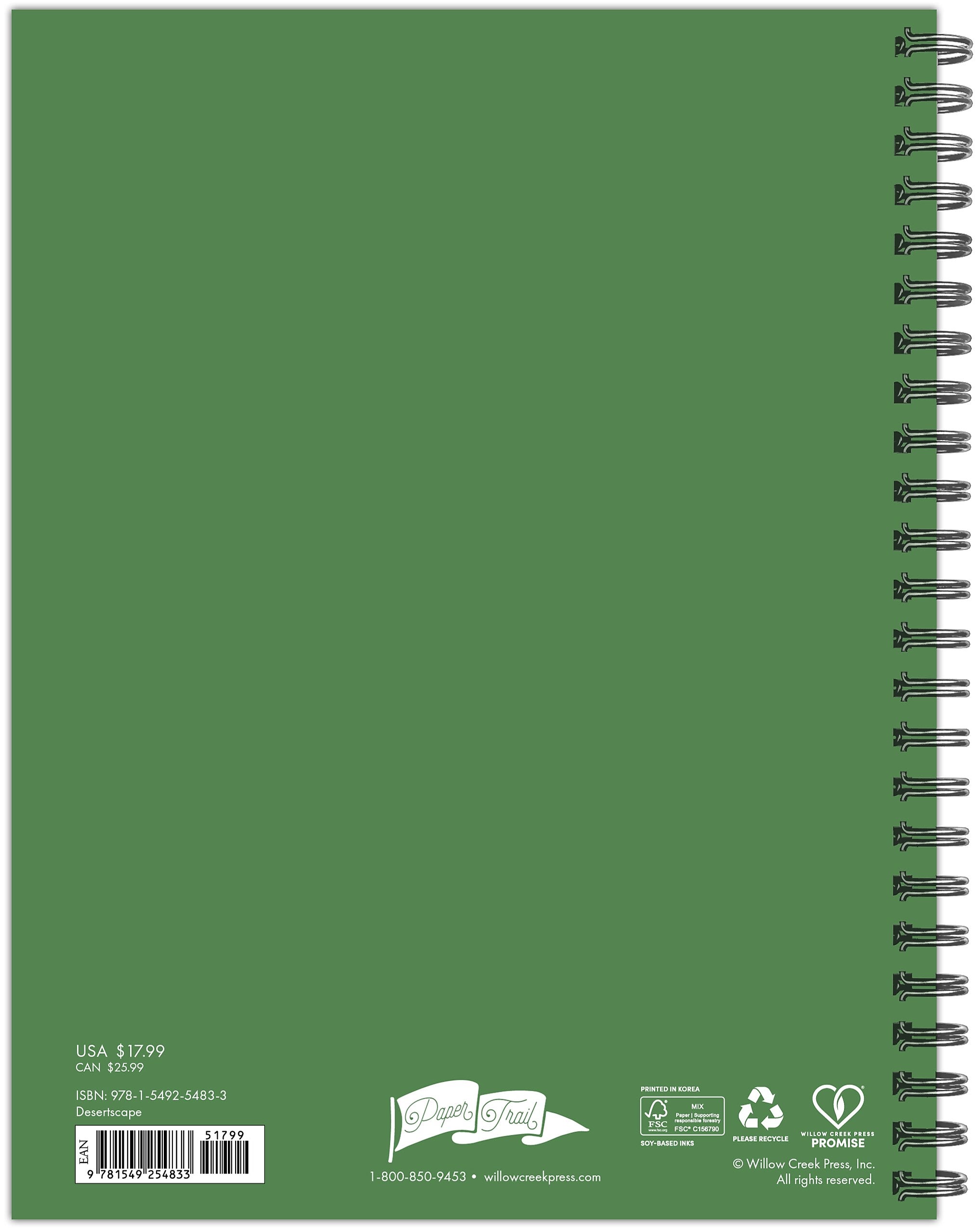 2025-2026 Willow Creek Desertscape 6.5" x 8.5" Academic Year Weekly & Monthly Planner, Multicolored (54833)