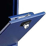 AdirOffice Steel Combination Locking Wall Mounted Interoffice Drop Box Mailbox, Medium, Blue (631-05-BLU-KCPK)