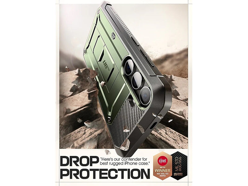 SUPCASE Unicorn Beetle Pro Rugged Case for Samsung Galaxy S24, Shock Absorbing, Dark Green (GS24UBPR2SGN)