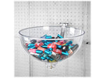 Azar 7" x 14" Pegboard Bowl Display, Clear/Silver, Each (729914)