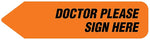 Orange UniArrow Flag, 2-1/4" x 9/16"