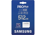 Samsung PRO Plus 512GB microSDXC Memory Card with Adapter, Class 10, UHS-I, V30 (MB-MD512SA/AM)