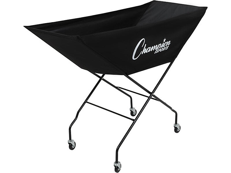 Champion Sports Pro Collapsible Volleyball Cart, Black (VCPRO)